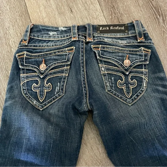 Rock Revival Patti Bootcut jeans Size 27 Dark Wash - Picture 9 of 13